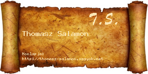 Thomasz Salamon névjegykártya
